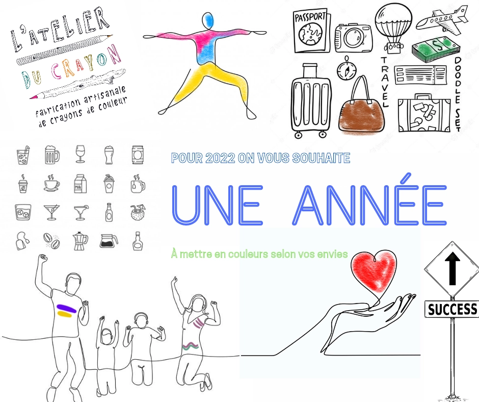 coloriage nouvelle année 2022